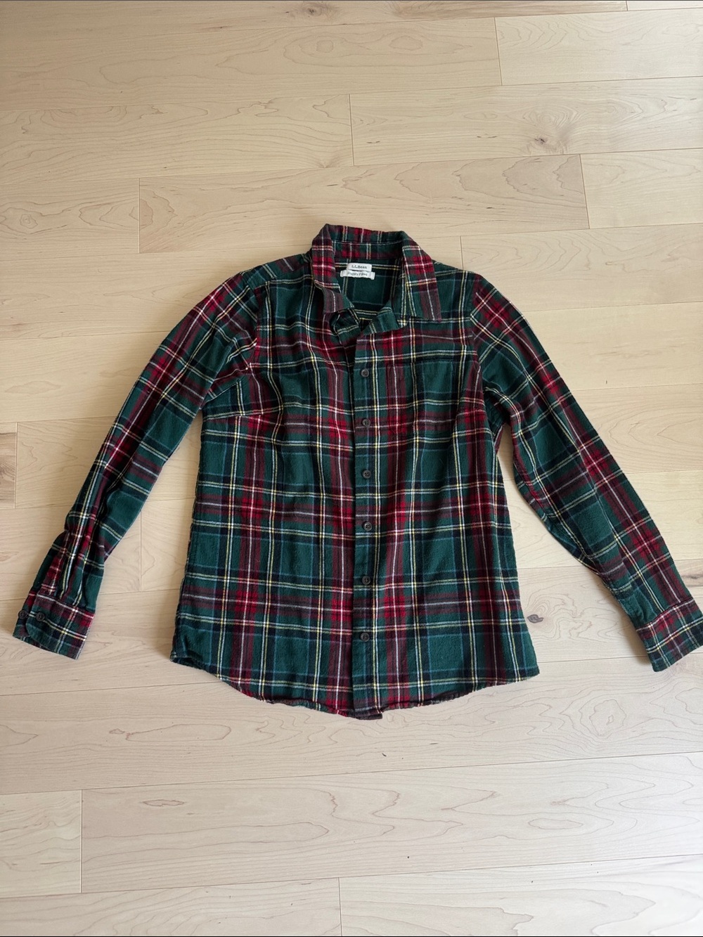 Green and Red Plaid Flannel